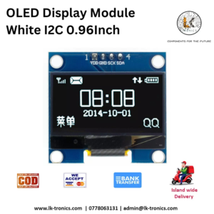 OLED Display Module White I2C 0.96Inch