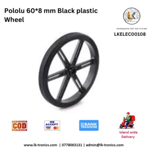 Pololu 60*8 mm Black plastic Wheel