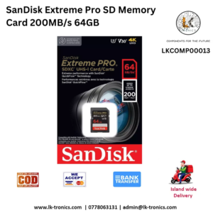 SanDisk 64GB Extreme Pro SD Memory Card 200MB/s