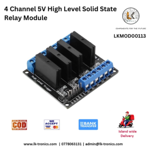 4 Channel 5V Relay Module High Level Solid State