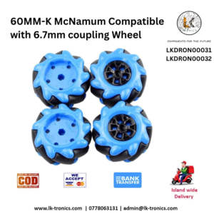 60MM-K McNamum Wheel Compatible with 6.7mm Coupling