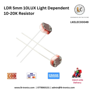 LDR 5mm 10LUX Light Dependent 10-20K Resistor sensor