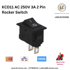 KCD11 AC 250V 3A 2 Pin Rocker Switch