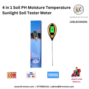 4 in 1 Soil PH Moisture Temperature Sunlight Soil Tester Meter