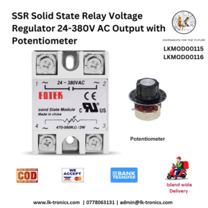 SSR Solid State Relay Voltage Regulator 24-380V AC Output with Potentiometer