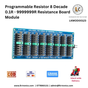 Programmable Resistor 8 Decade 0.1R - 9999999R Resistance Board Module