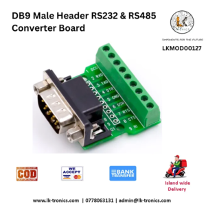 DB9 Male Header RS232 to RS485 converter board for industrial automation and long-distance data communication