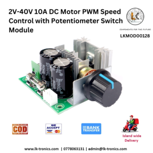 2V-40V 10A DC Motor PWM Speed Control Module with Potentiometer Switch