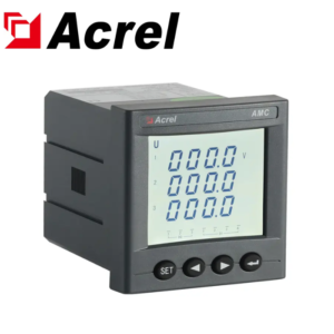 AMC72L-AV3 Programmable Meter displaying electrical measurements