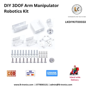 DIY 3DOF Arm Manipulator Robotics Kit without servo motors for robotics projects