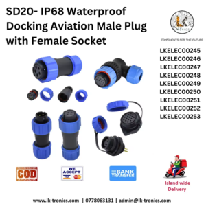 Secure your connections with the SD20 IP68 waterproof 25A aviation male plug and female socket. Ideal for marine, industrial, and outdoor use.