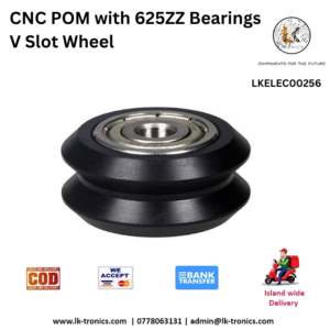 CNC POM V-Slot Wheel with 625ZZ Bearings for linear motion in CNC machines and 3D printers