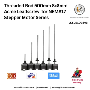 500mm 8x8mm Acme Leadscrew threaded rod for NEMA17 stepper motors