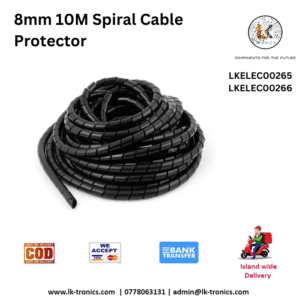 8mm 10m Spiral Cable Protector for cable safety and organization
