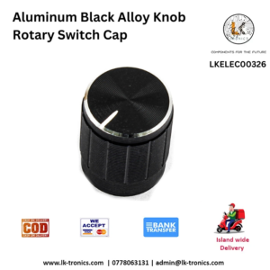 Aluminum Black Alloy Knob Rotary Switch Cap
