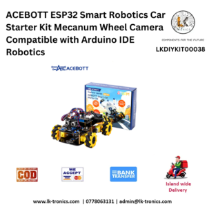 ACEBOTT ESP32 Smart Robotics Car Starter Kit Mecanum Wheel Camera Compatible with Arduino IDE Robotics