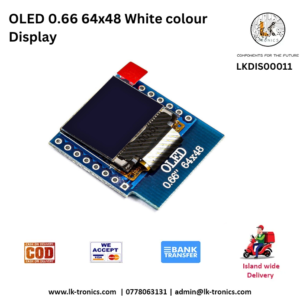 0.66 inch OLED Display 64x48 White - Sri Lanka