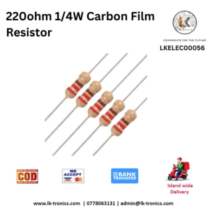 220 Ohm 1/4W Carbon Film Resistor - Sri Lanka