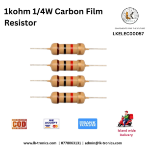 1kOhm 1/4W Carbon Film Resistor Sri Lanka